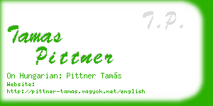 tamas pittner business card