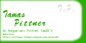 tamas pittner business card